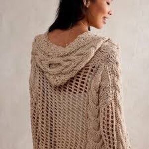 Free People Oversized Nigel Preston Crop Hoodie XS